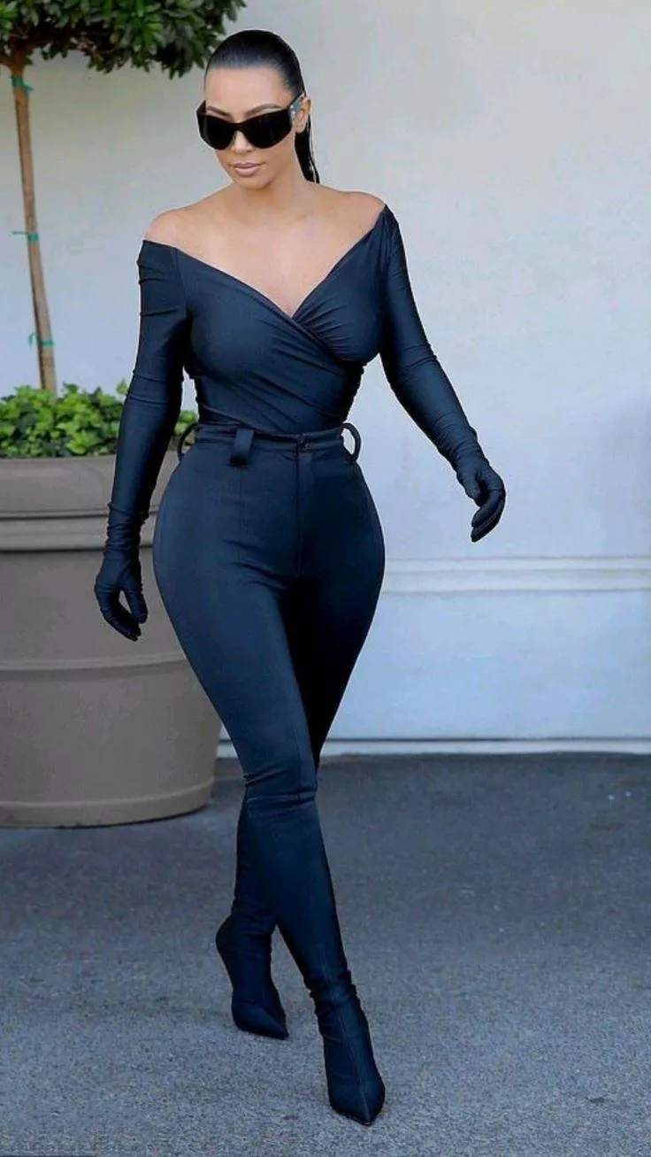 Kim in black 🔥🔥 posted by ParticularRound6366