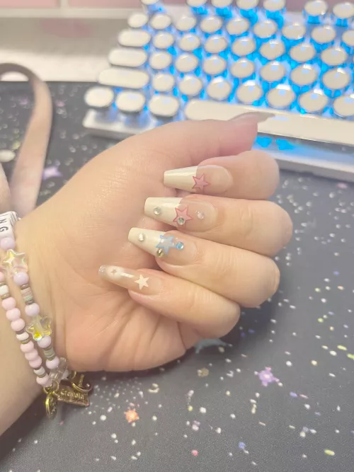 new nails ✨🩷 by Content-Win1594