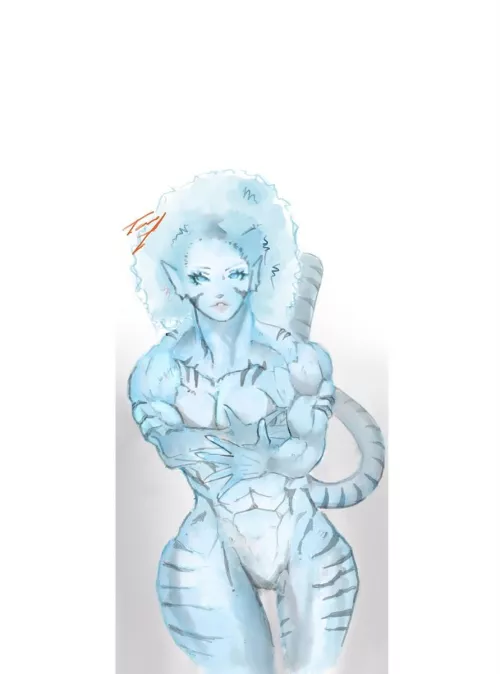 (OC) Blue Tiger, by me by StainlessInferno
