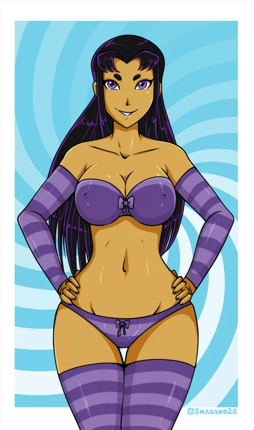 [Shadako26] (Teen Titans) Blackfire's body is hypnotic. Character is an adult by villianrules