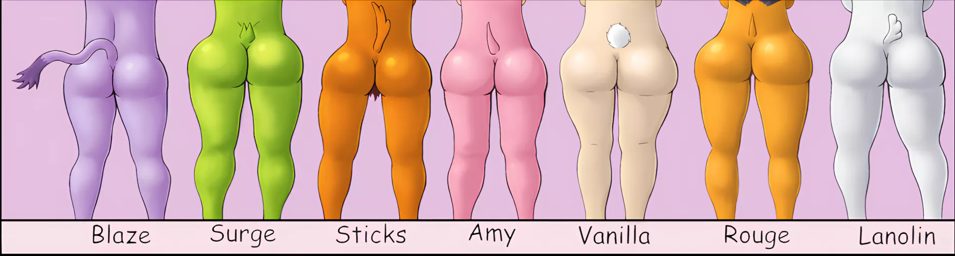 Whose butt is your favorite? by Knot4Bee