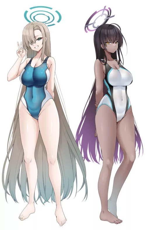 Asuna & Karin [Blue Archive] by CheetahSperm18