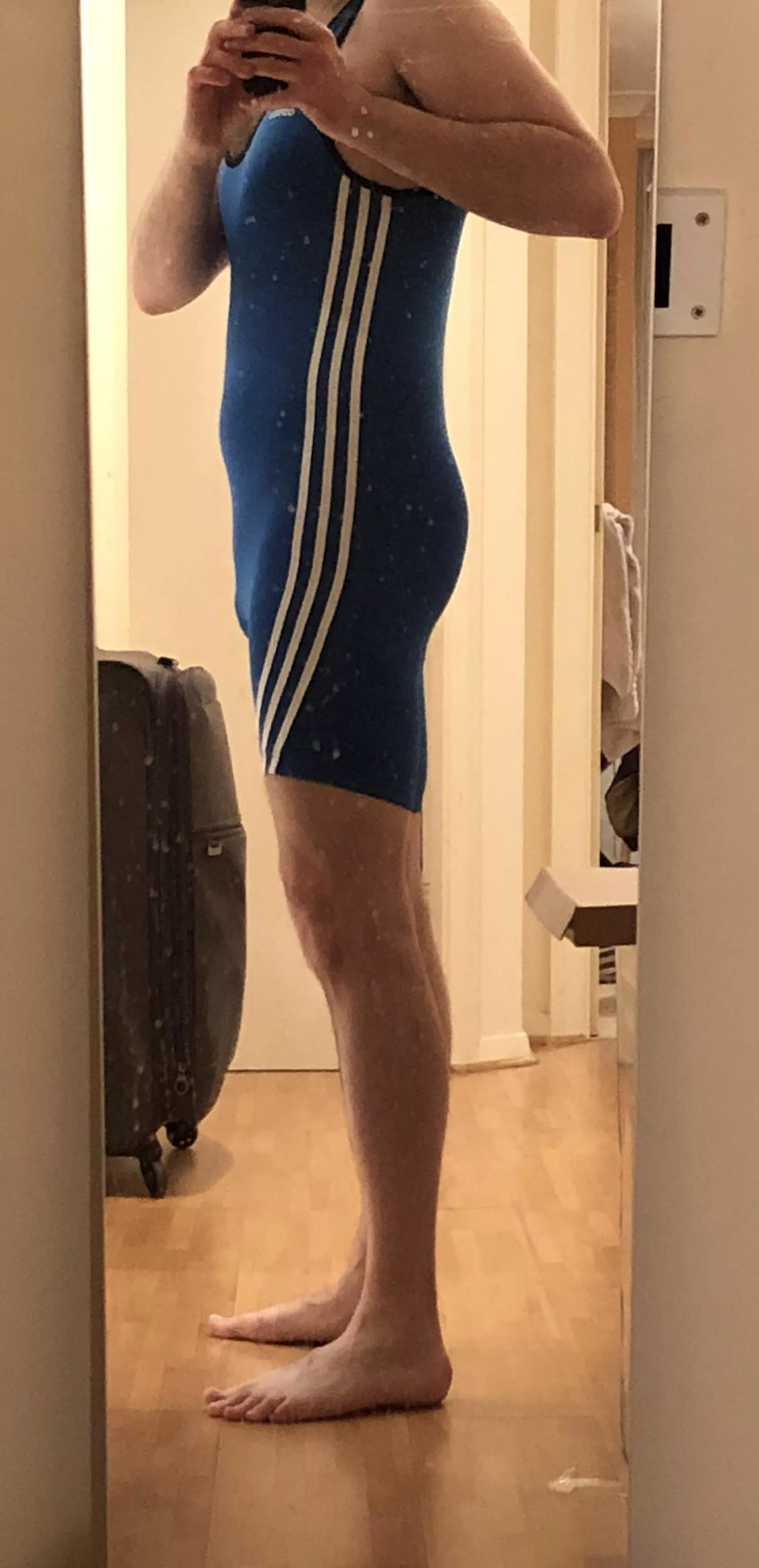 Feeling inspired by the Olympics, I dug out one of my singlets this evening, think it’s been about six years since I last wore this!  posted by Richardse1