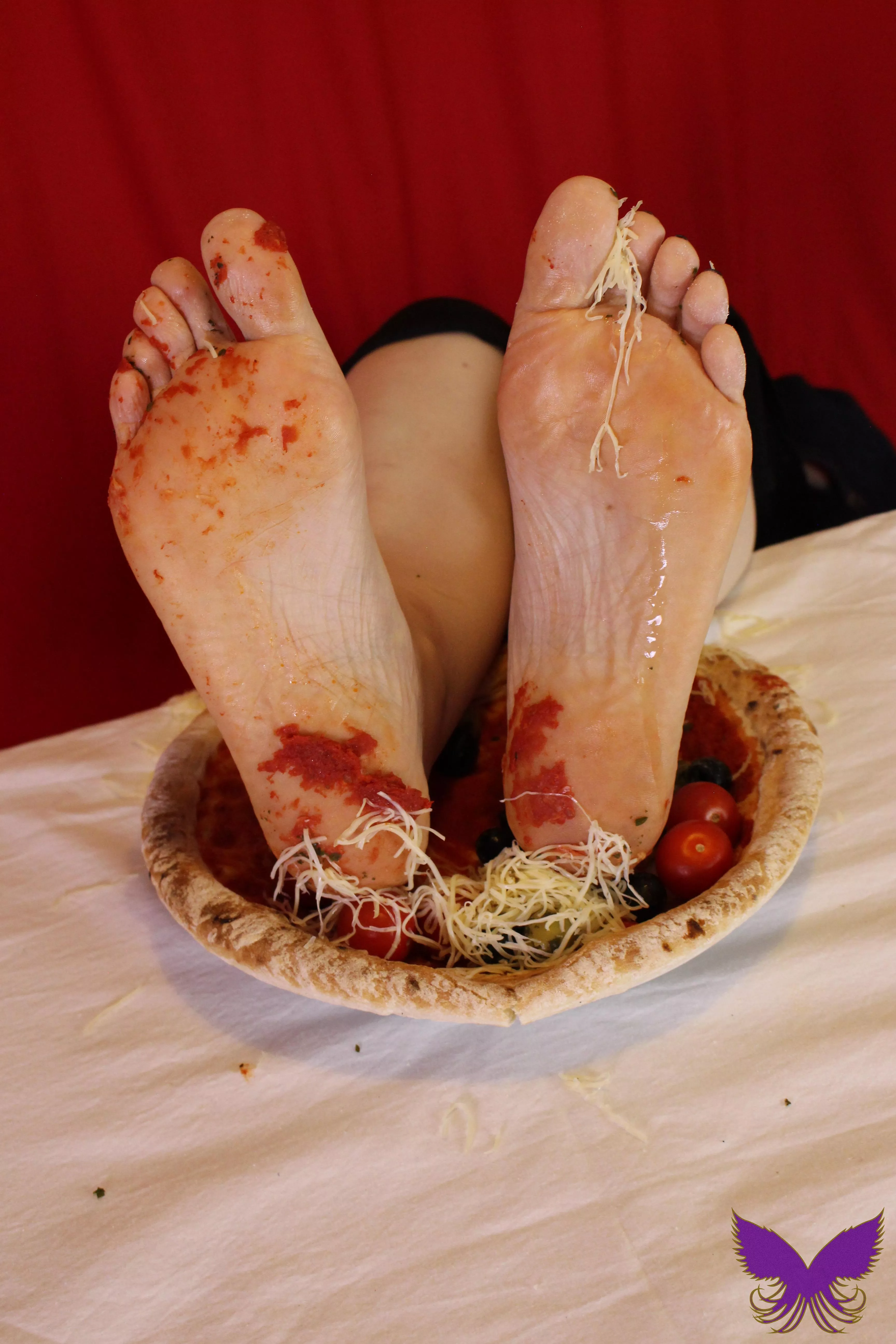 Feet in Pizza posted by CraziC-C