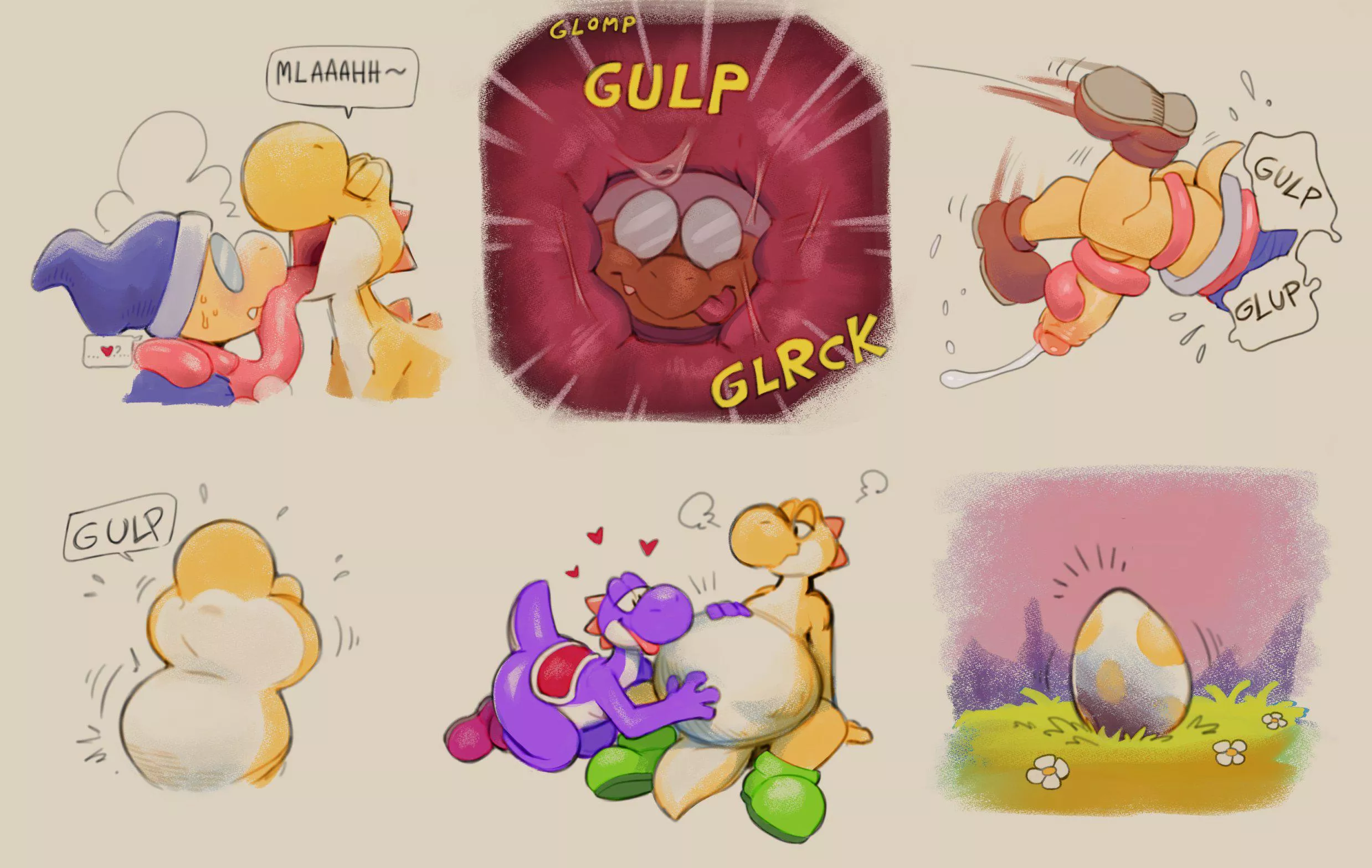 {image} Yoshi and Magikoopa (Stalvelle) posted by TangentYoshi