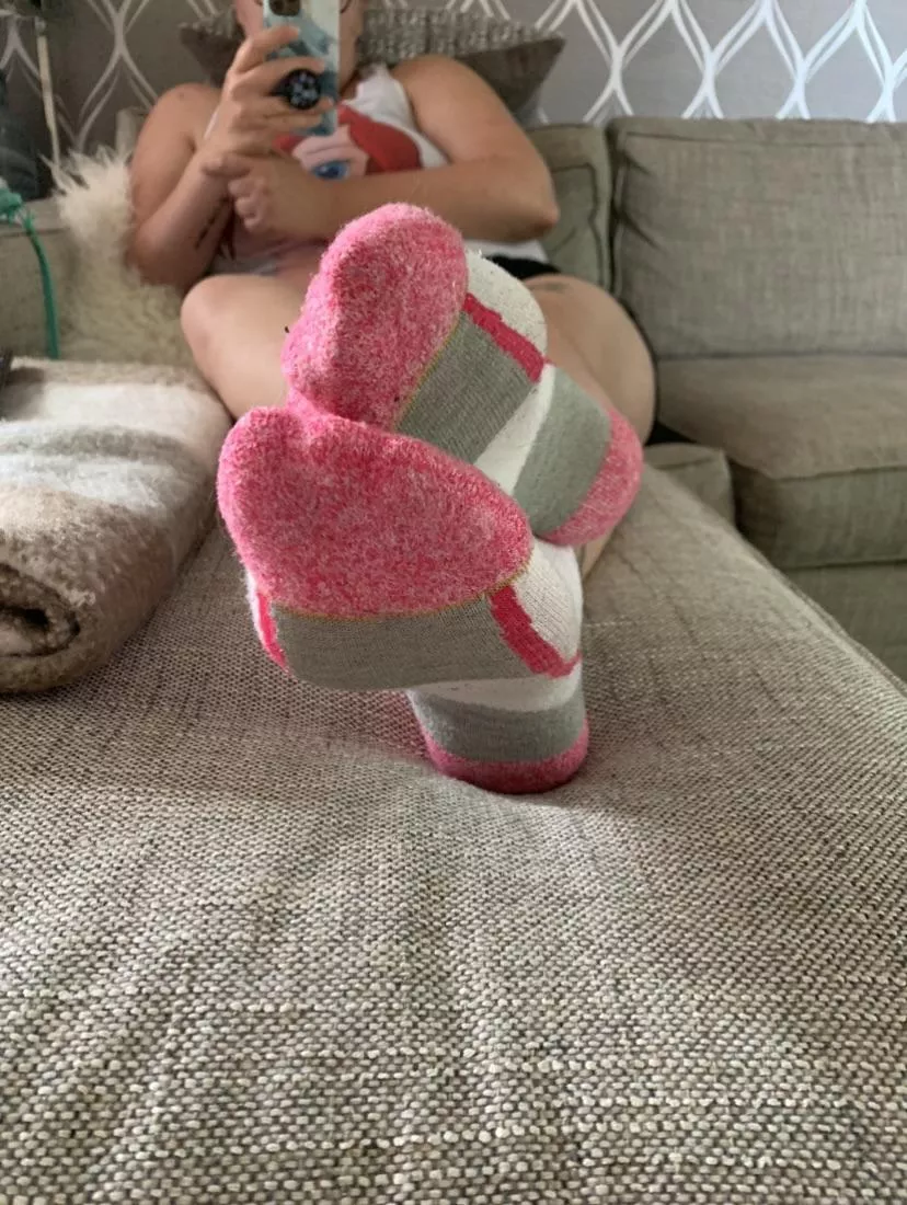 [Selling] You don’t mind if I film you sniffing my red-toed socks, right? Its so cute how my scent draws you in 😏💕 posted by Tattoo_Goddess420