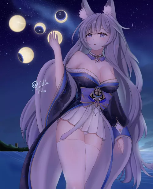 Shinano at night (Azur Lane) by Jaxx1992