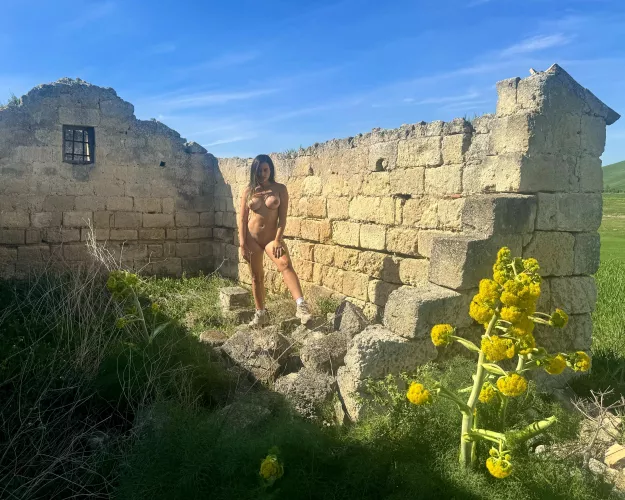 From my road trip through Italy. Ruins in the open fields. by AdventureJuntos