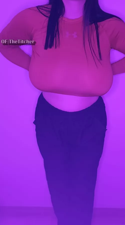 How about compression shirts  and no bra? Too much teasing for jogging? 😉😉 by TitcherCarla