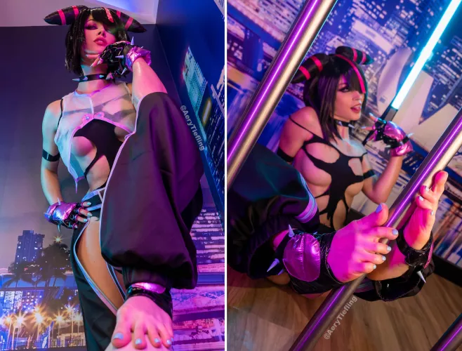 Juri Han (Aery Tiefling) [Street Fighter][OC] by AeryKorvair