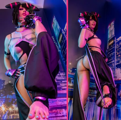 Juri Han from Street Fighter by Aery Tiefling [OC] by AeryKorvair