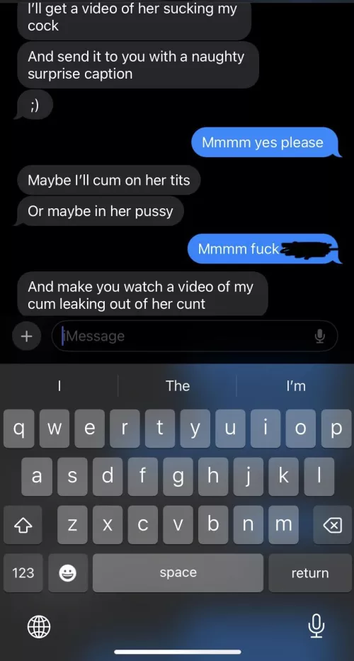 Just a cuckquean texting her husband about their cuckcake  by Few-Consideration720