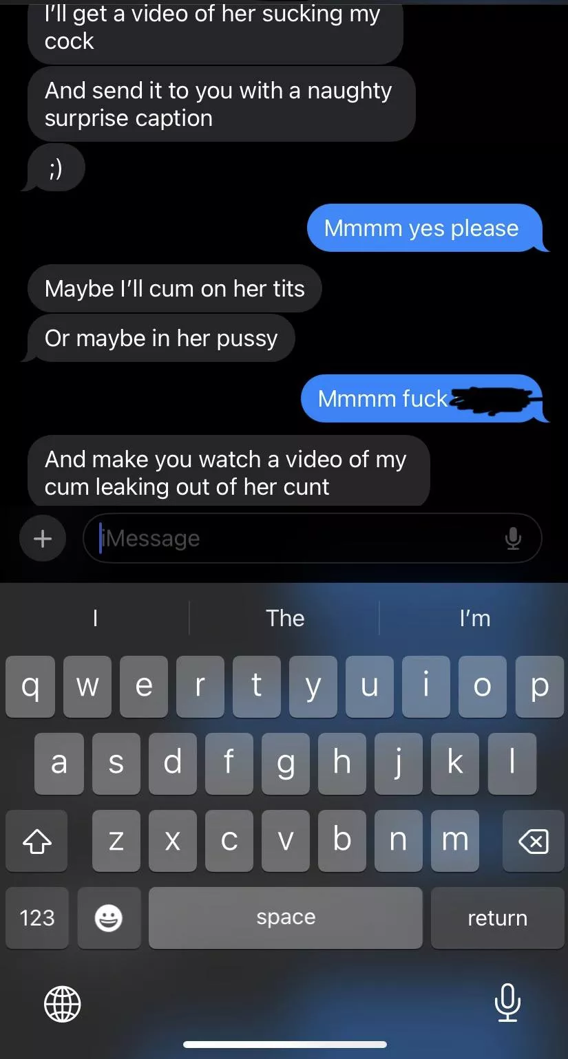 Just a cuckquean texting her husband about their cuckcake  posted by Few-Consideration720