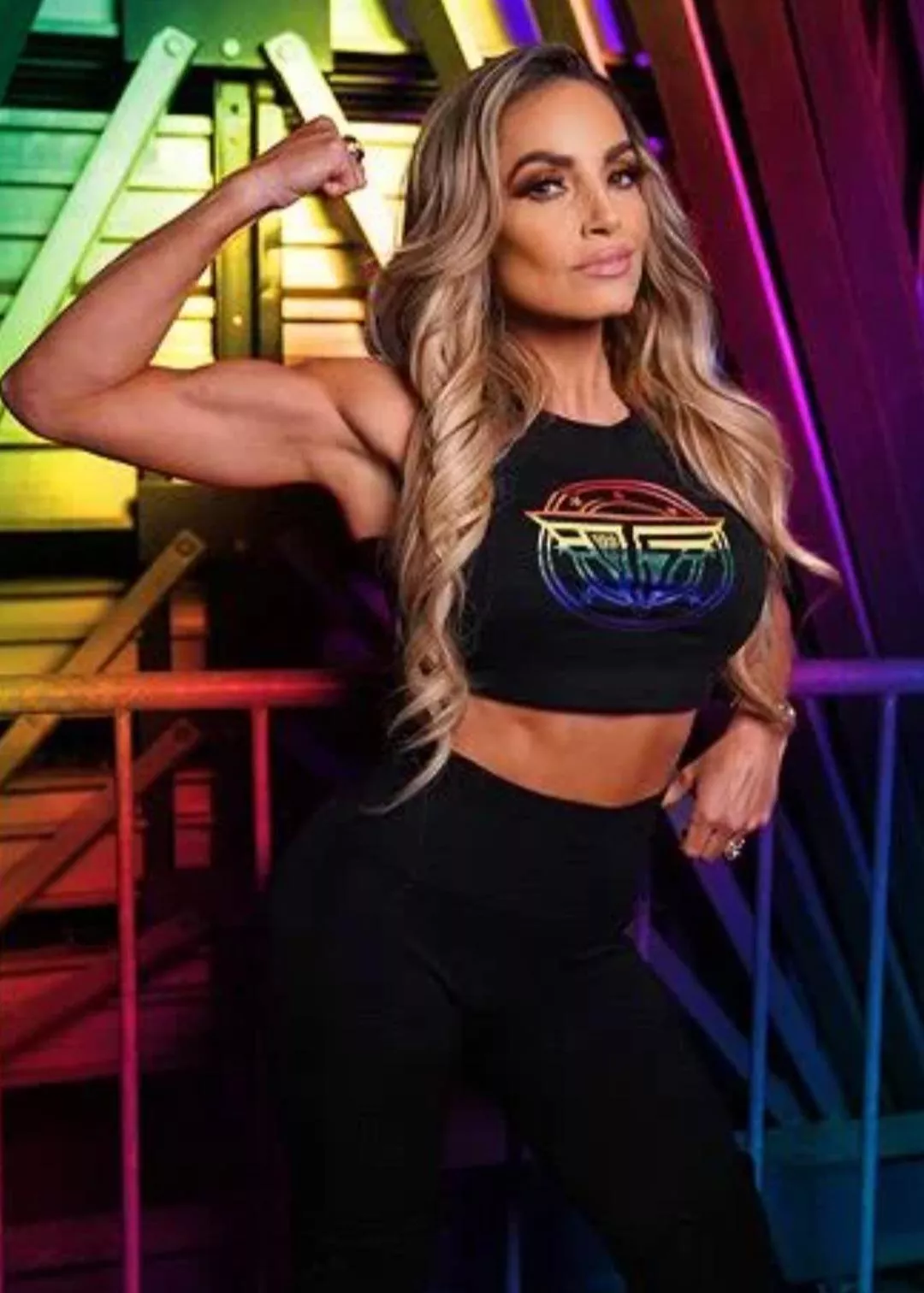 Trish Stratus from WWE is so fit, athletic, and strong. She could beat the crap out of men posted by vike120