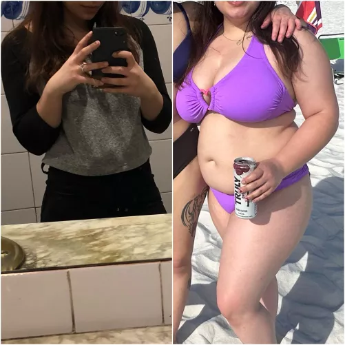 What a lot of overindulging does to you. 🤤🥵 by SydneySnacks