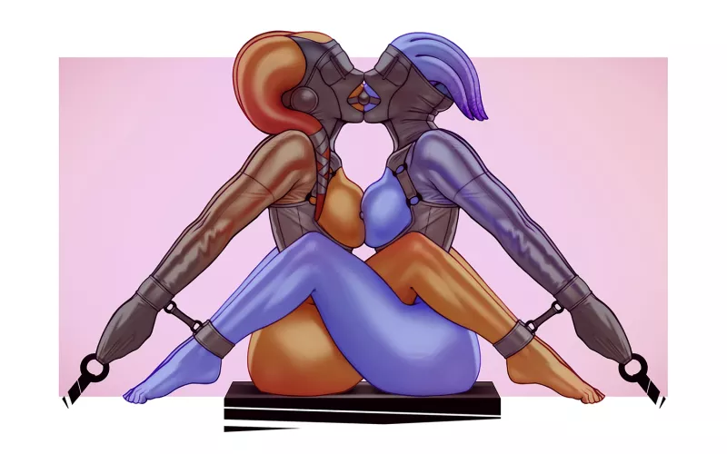 Asari and Twi'lek 3 by TheMaestroNoob by darrin201