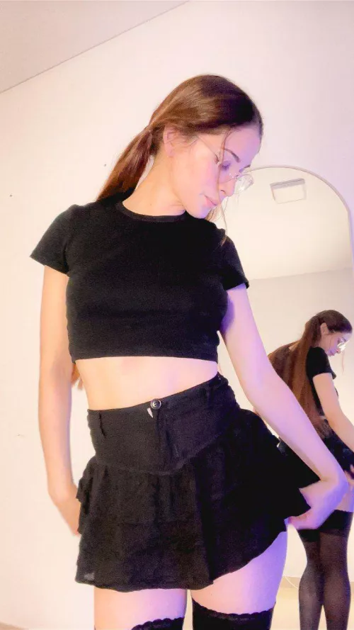 black outfits on, admiring us, craving ur caress babe by LovelyPrincess201