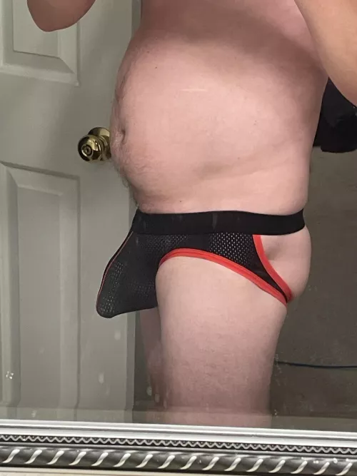 Bulging my jockstrap out by underwearsex