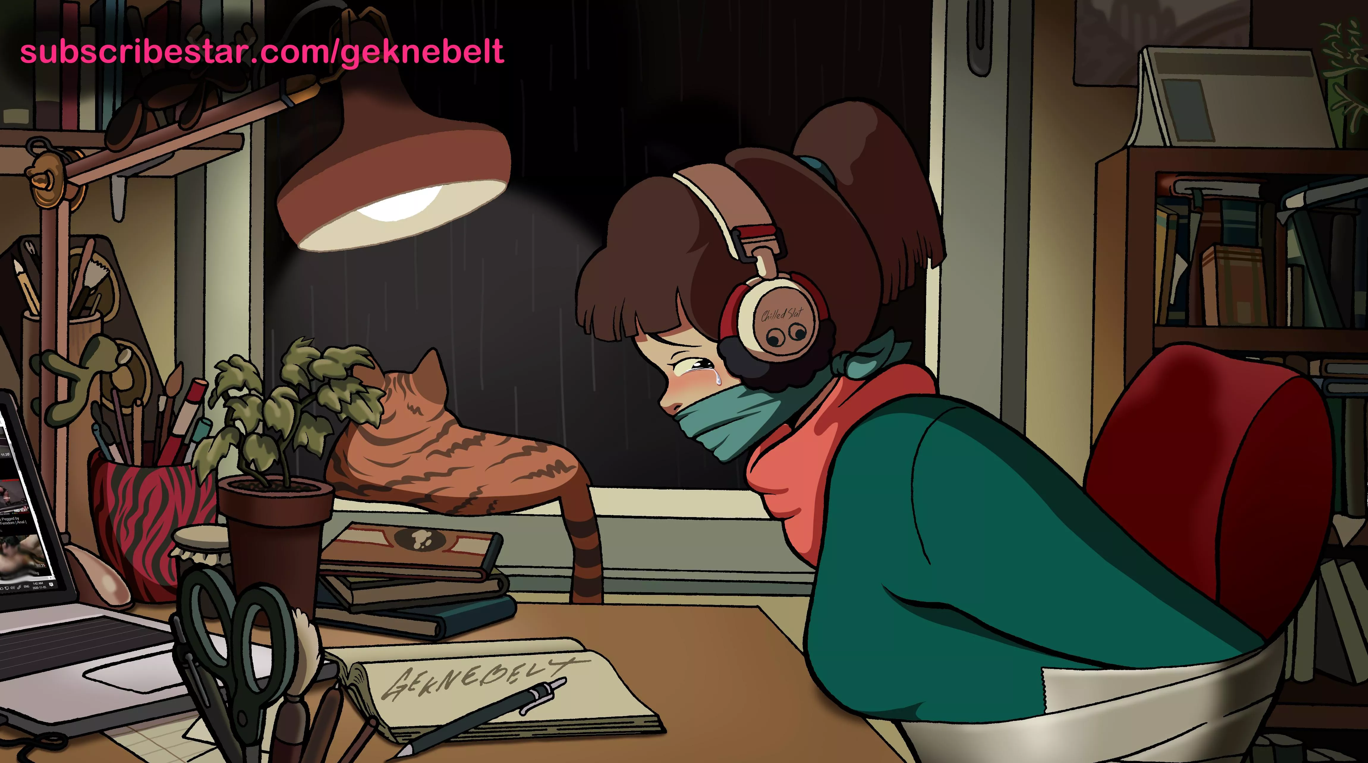 lofi beats to struggle to [art by Geknebelt] posted by Geknebelt