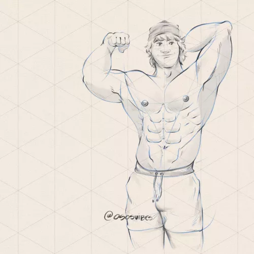 My attempt to draw Kristoff by ososvibes