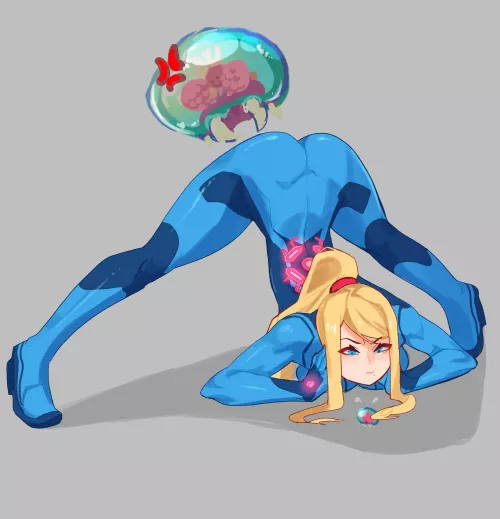 Samus doing the artwork by (Slurp NSFW) by DOA-FAN