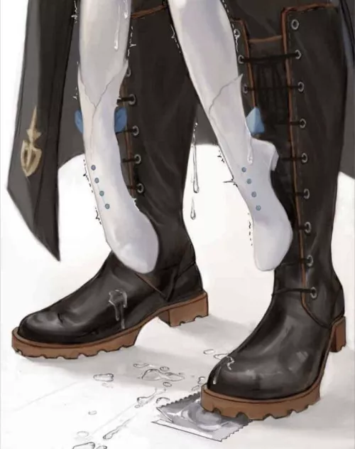 Suspended on giant cock by Tentafun1