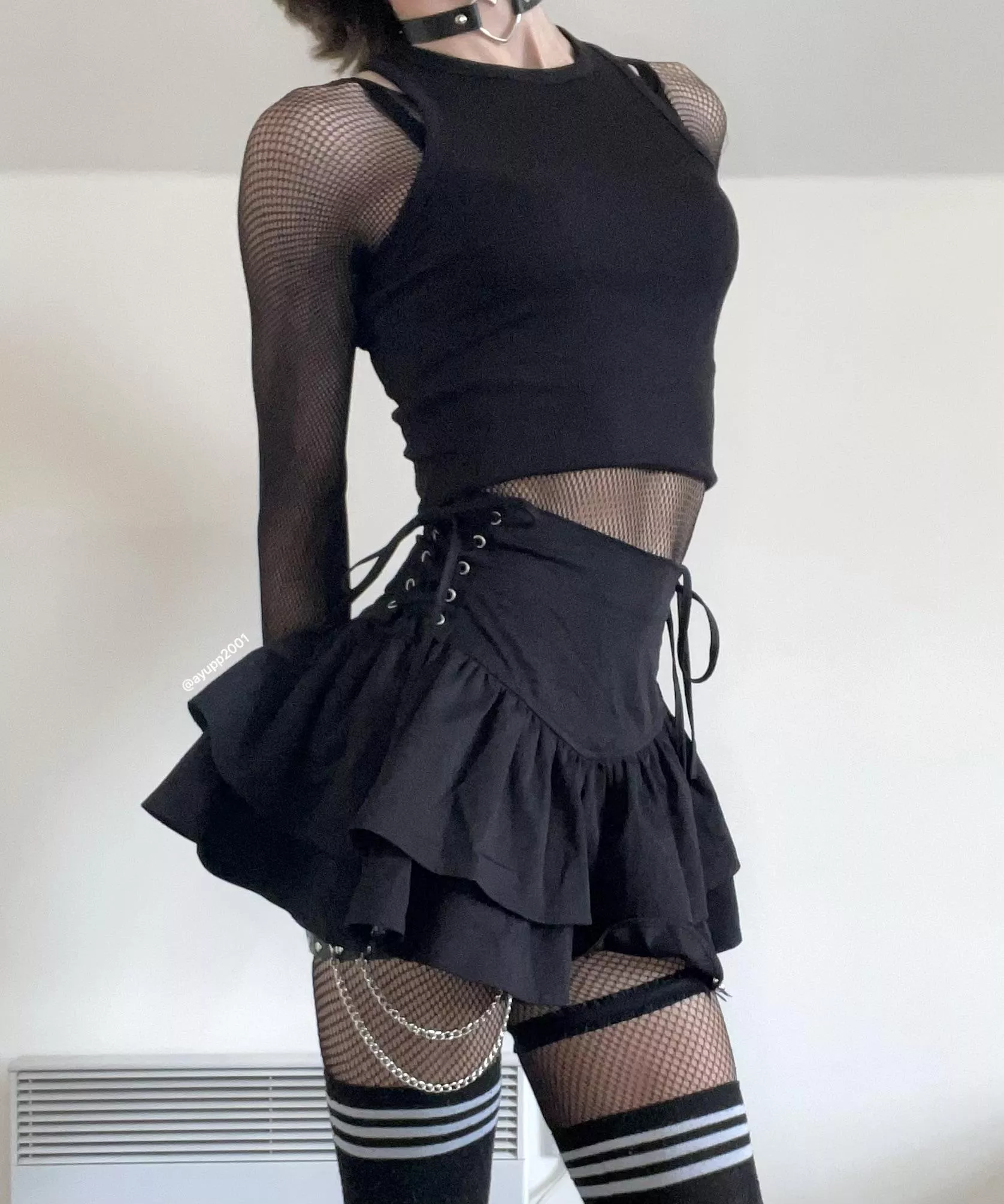 There’s not many things that are better than fishnets and thigh highs :3 posted by ayupp2001