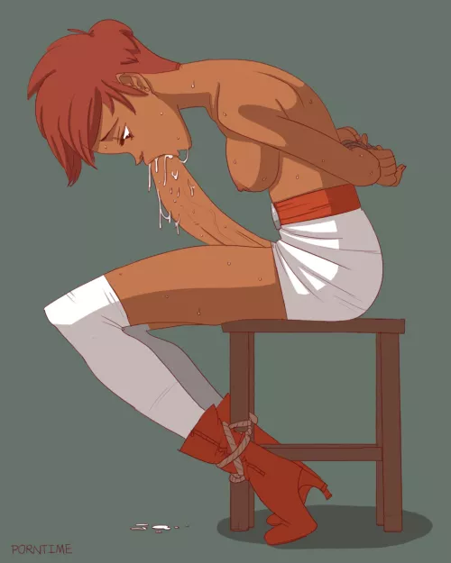 Tied up Self Suck (PornTime) by sir_kiwi_bird