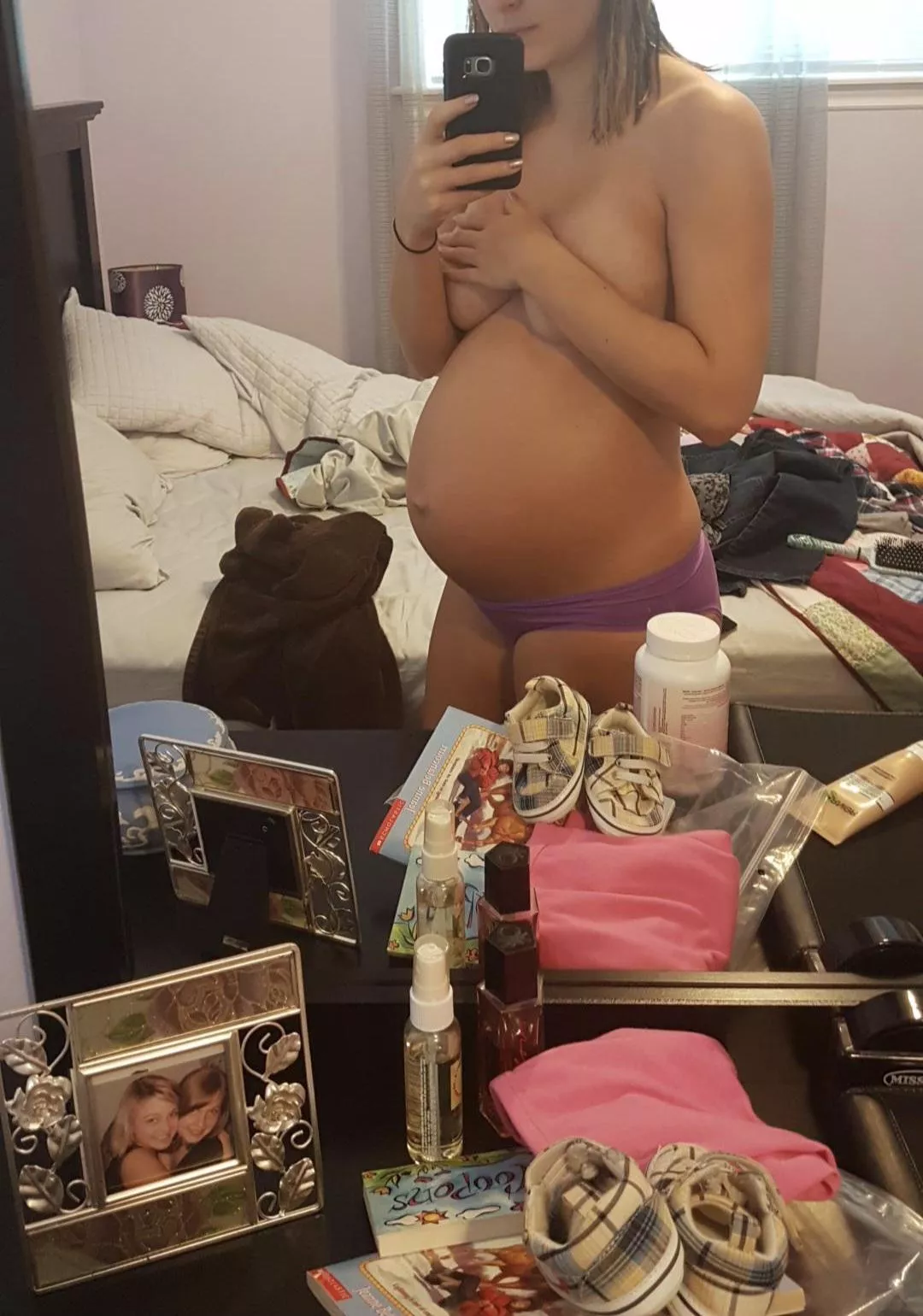 Comfy panties are key when your this massively pregnant  posted by Mrandmrssmith24