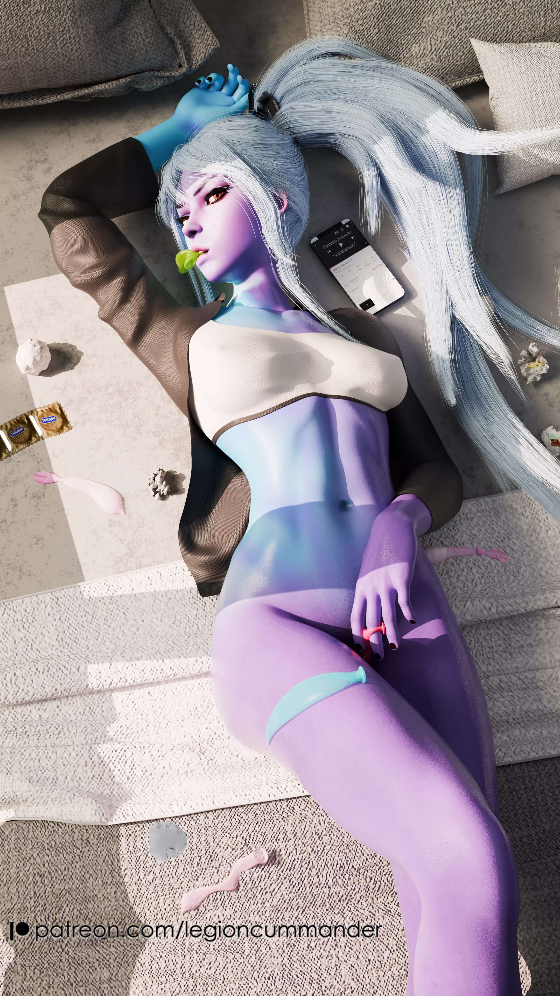 Drow Ranger chilling after hard day [Drow Ranger] (legioncummander) posted by legion_cum_mander
