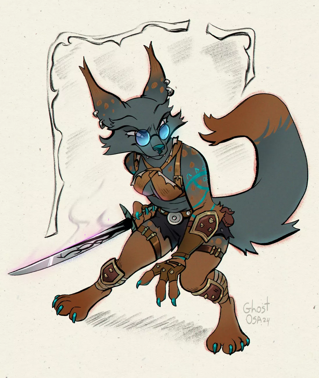 Ready to fight!! (commission drawn by me) posted by Bhismum