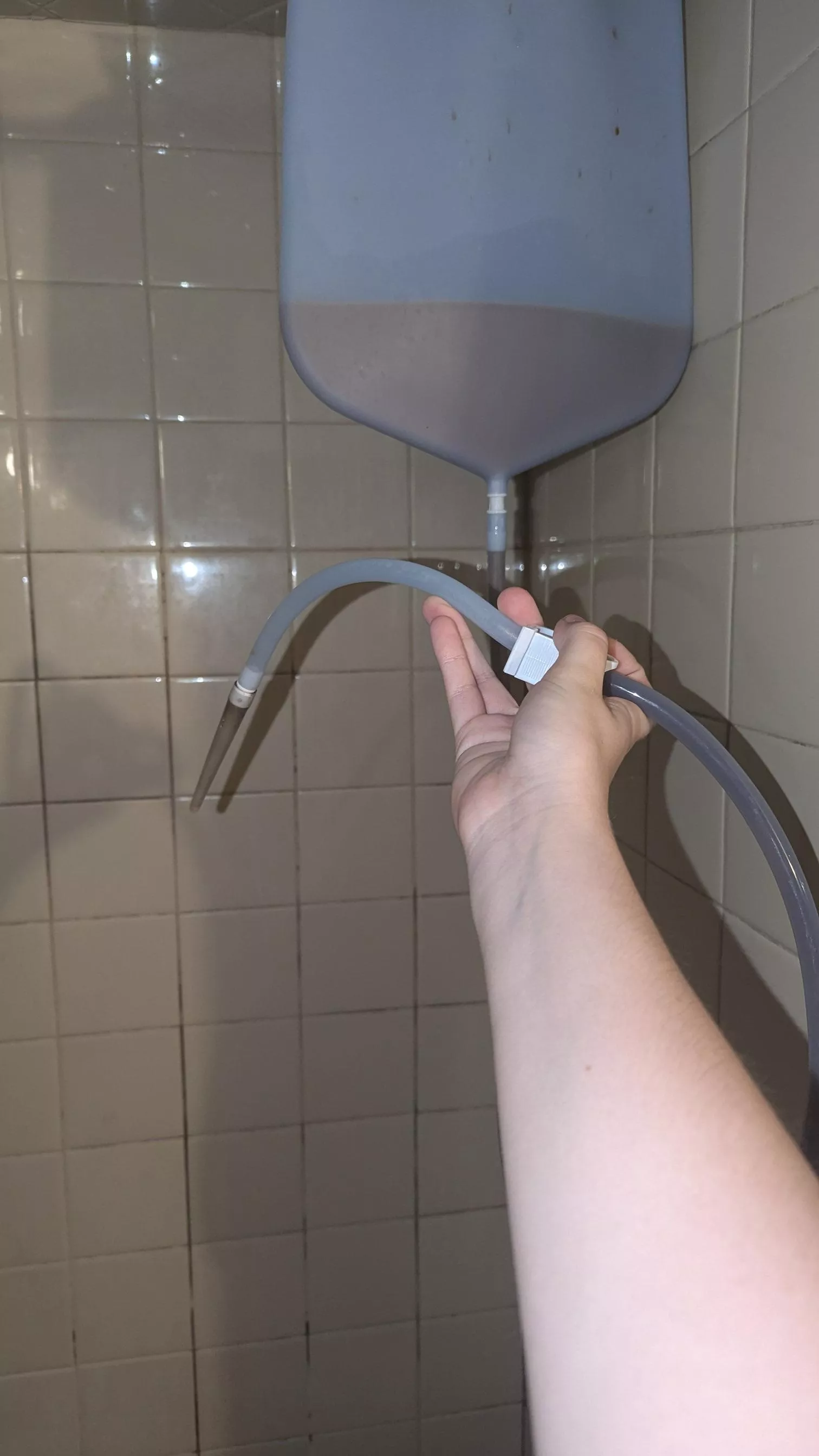 First enema of the day, 500ml of milk and coffee combined! posted by HymenalItching