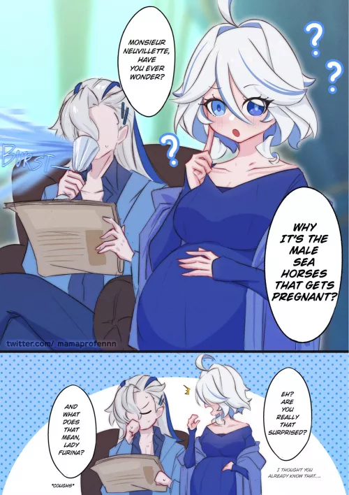 Furina's Pregnancy Talk by HeavyLancerthe8th