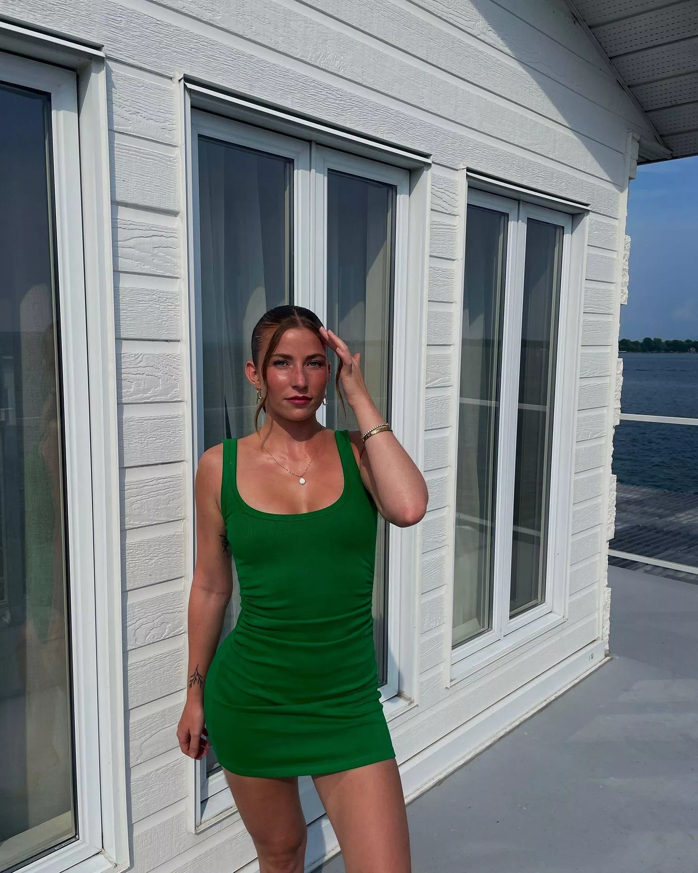 green dress posted by SeducedByYourBeauty