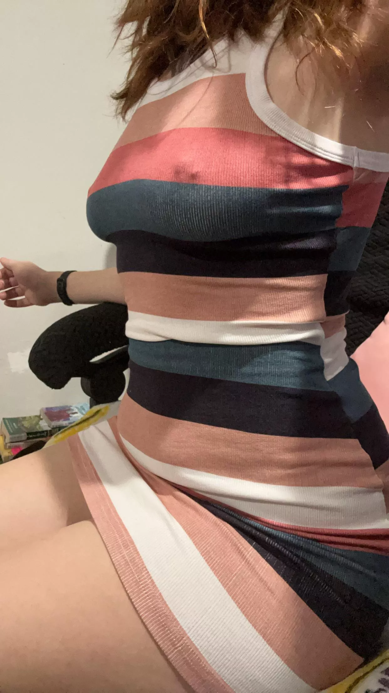 I am in love with my new dress. Braless was a good call.  posted by rawrplatypus