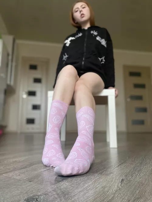 I love socks with different prints by mooremaddy