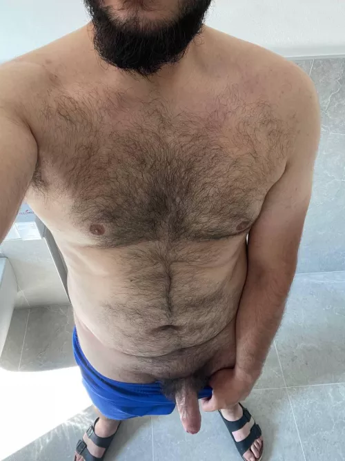 Is this a complimenting angle for me? My cock was feeling heavy… I love being hairy… by Sad_Manufacturer2370