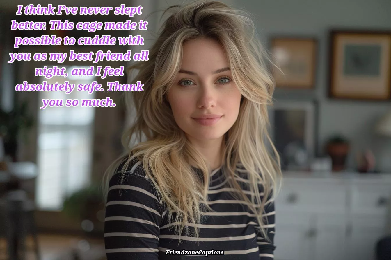 Make sure that she can feel safe posted by FriendzoneCaptions