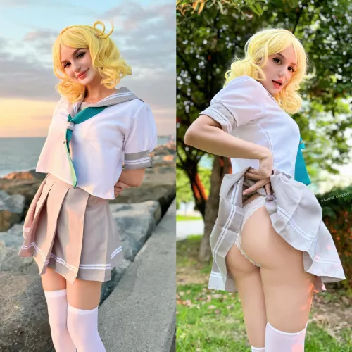 Mari Ohara cute or lewd cosplay (Kanra_cosplay) [self] by Kanra_Cosplay
