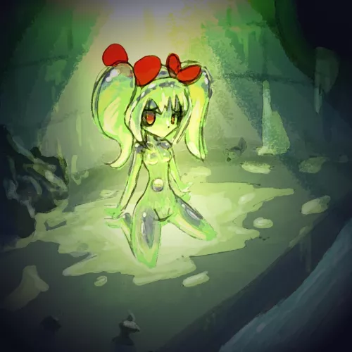 Some color study on a Sewer Slime girl ≧◡≦ by NamaraFantastic