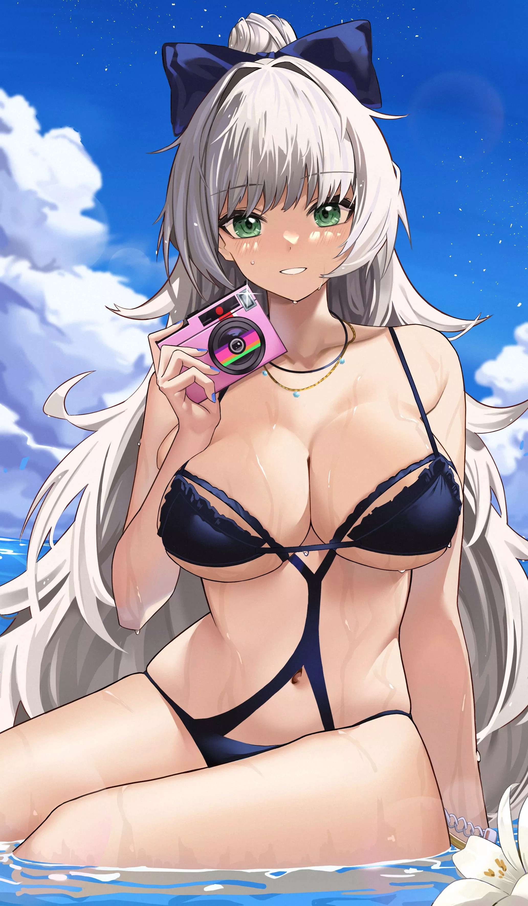 Vittorio Veneto at the beach [Azur Lane] posted by Terran117