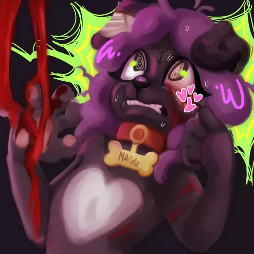 AF attack I did dor puppyv0m1t on insta by shigutheraccoon