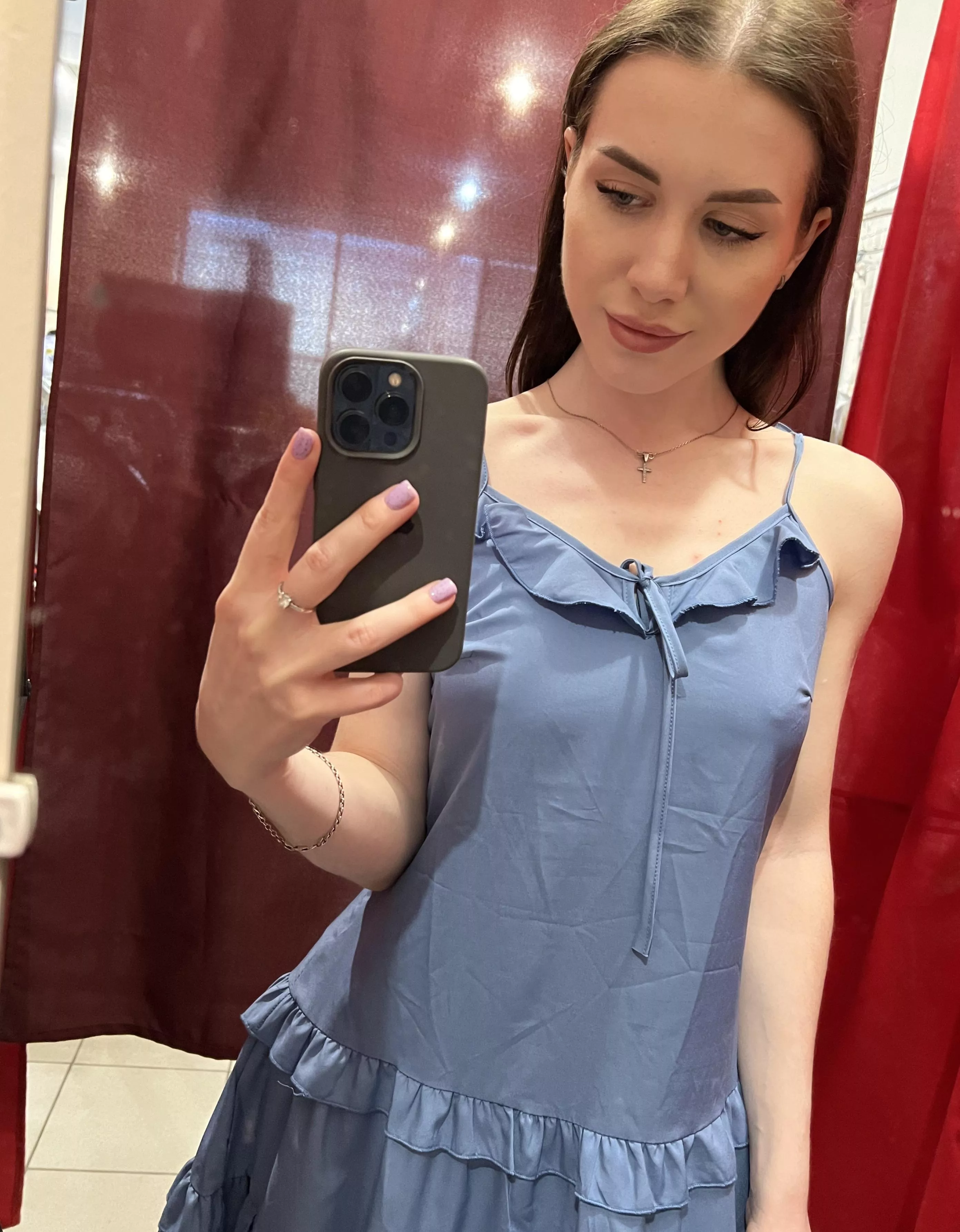 Blue is one of my favorite colors, I think it really suits me posted by WellLoveYou