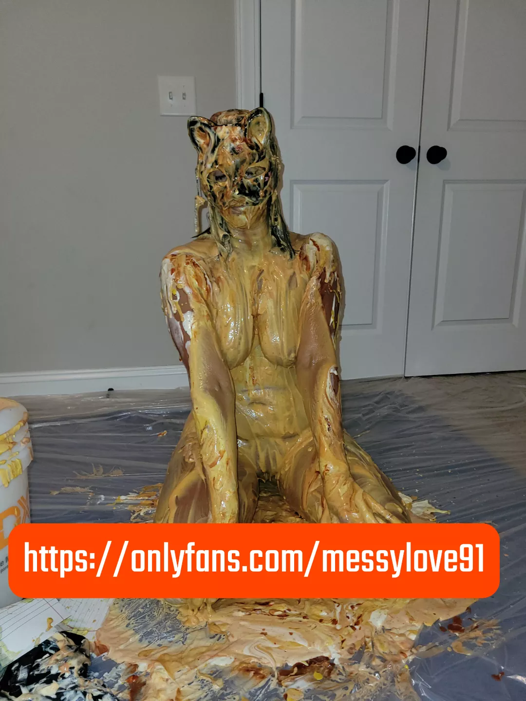 Covered in all sorts of mess. Yes the mask comes off! 😘 posted by lowcountryWAM