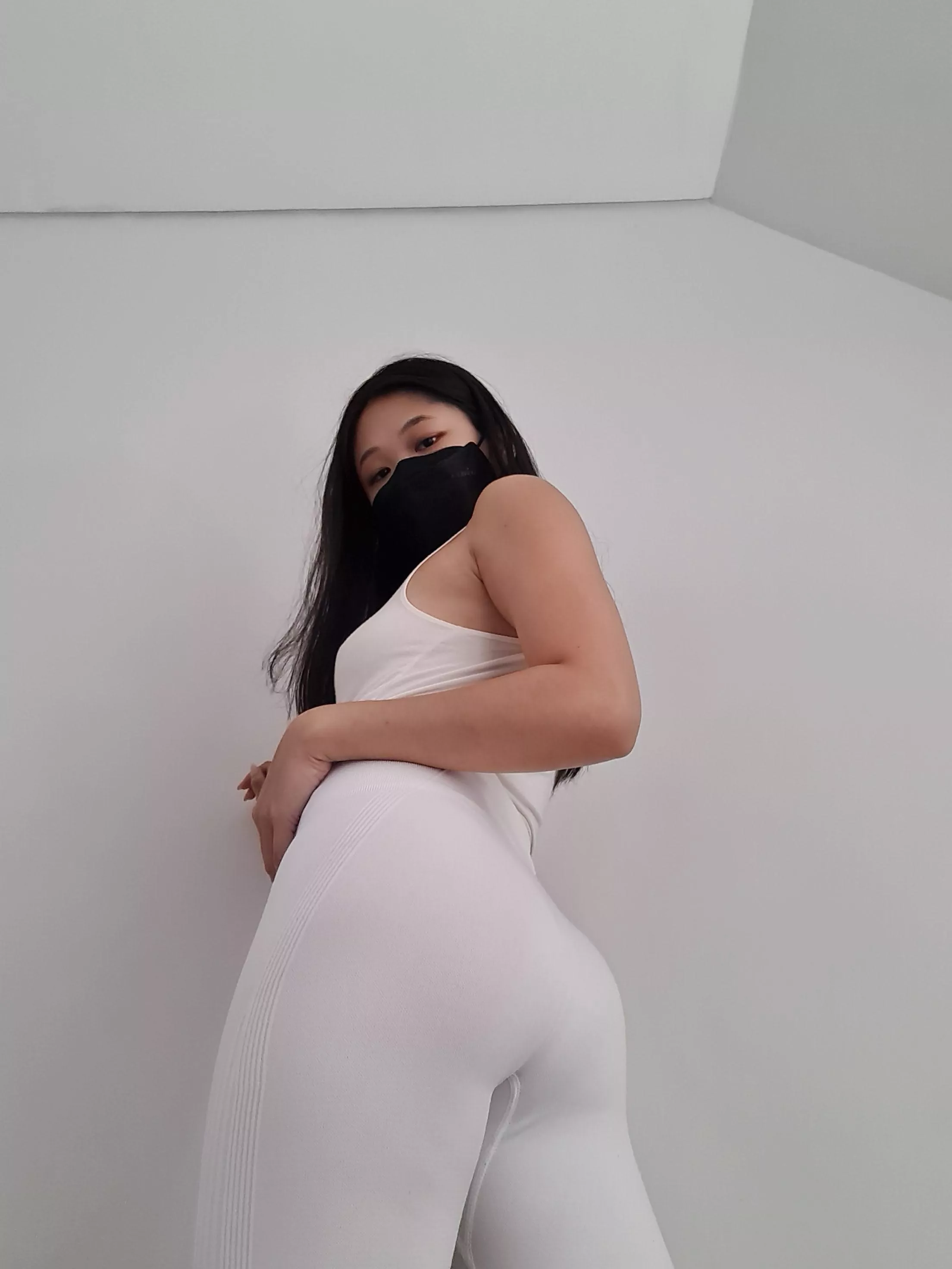 Enjoy my cute small asian butt in white posted by jfit_j