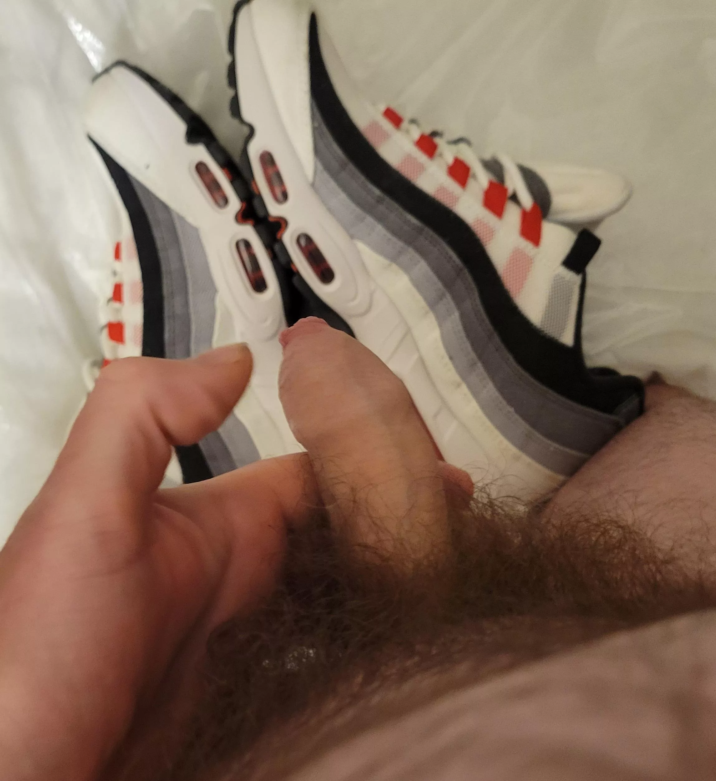I love my trainers but I'm embarrassed about my cock. It's 6.5