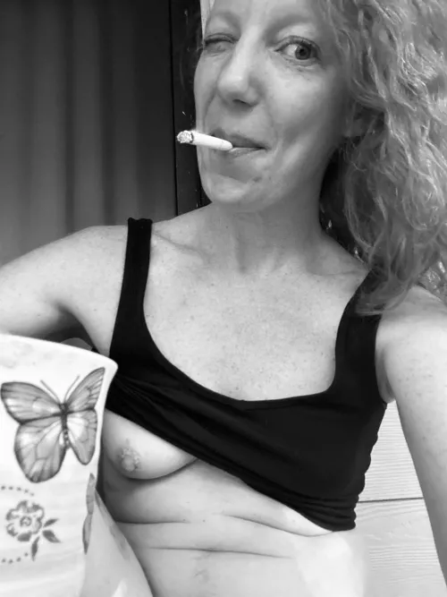 Morning smoke with my coffee… by RedAfricanButterfly
