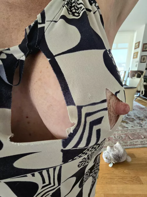 My nipples are so hard they rip through fabric by plutop669