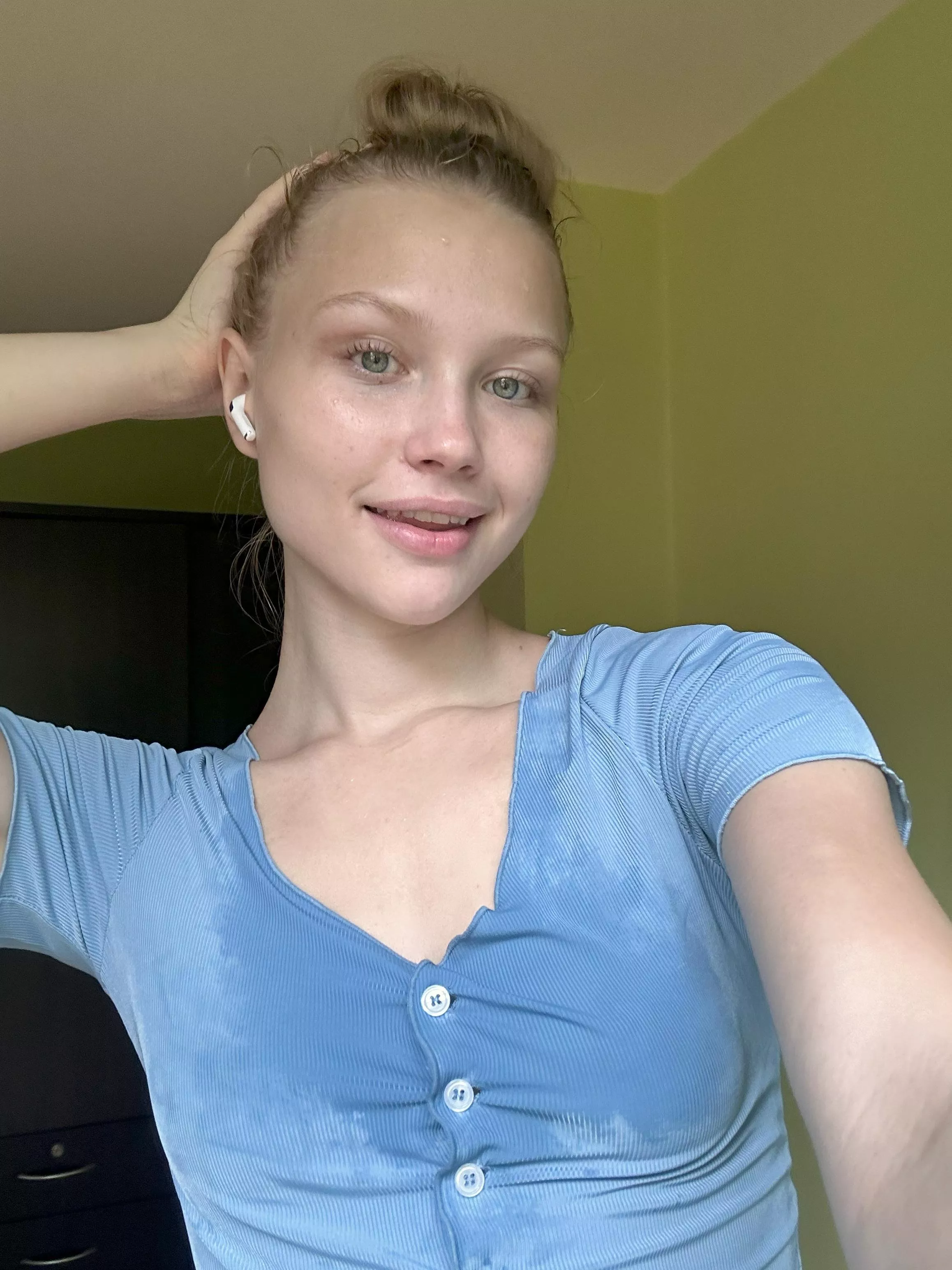 it's so hot that I'm sweating posted by Charming_Vera