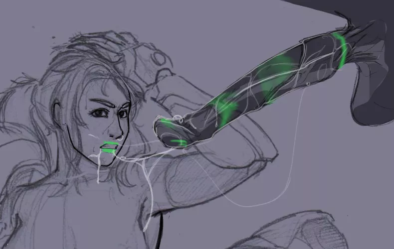 Samus is a messy girl (Phazon_Slut) by OrionCJR